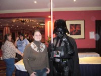 Saavik a Vader | Saavik vyfocená s Darth Vaderem...který se posléze odebral ven kouřit :-)